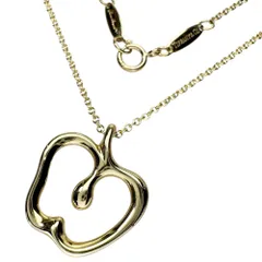 【TIFFANY&Co./ティファニー】アップル エルサペレッティ ネックレス K18ゴールド 18金  4.4g 40.5cm レディース 【中古】【真子質店】【GD】