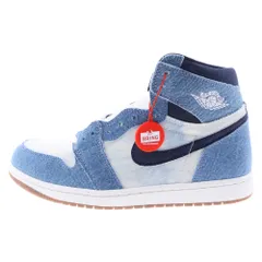 NIKE (ナイキ) AIR JORDAN 1 RETRO HIGH OG DENIM エア ジョーダン 1 レトロ ハイ オリジナル デニム ハイカットスニーカー インディゴ/ホワイト FQ2947-100 US8.5/26.5cm