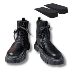 【新着商品】身長アップ 靴 8cm バイク シークレットシューズ PU ショート サイドジップ レザー 厚底 背が高くなる 黒 春 ブーツ 夏 ハイカット 秋 メンズ 冬 [MORASTYLE]