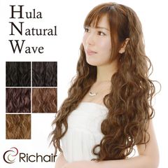フラナチュラルウェーブハーフウィッグ（なみなみウィッグ レディース 女性用 かつら WIG エクステ フラダンス タヒチアンダンス ソバージュ ワッフル HULA フラウィッグ）