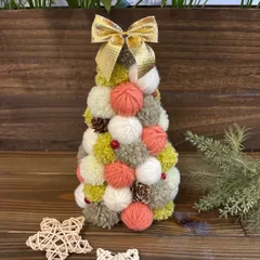 ちゃき/毛糸玉/クリスマスリース/クリスマスツリー ちゃき/毛糸玉