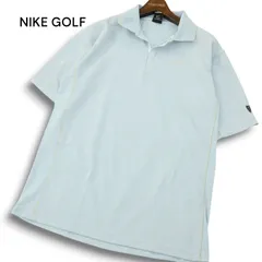 NIKE GOLF ナイキ ゴルフ 春夏 DRI-FIT 吸汗速乾★ ロゴ刺繍 半袖 ポロシャツ Sz.M メンズ