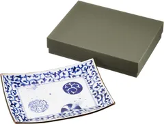 【数量限定】福泉窯 蛸唐草丸紋 Utsuwa) 長角 盛皿 有田焼うつわ紀行(Aritayaki 52544