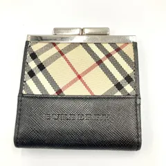 未使用に近いバーバリーサークルコインケースイタリア製内側ノバチェック