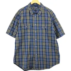 古着 90年代 ギャップ GAP オールドギャップ 半袖 コットン チェックシャツ メンズXL相当 ヴィンテージ/eaa539676