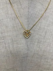 Christian Dior ディオール ハート CDロゴ  ゴールド ネックレス  平塚店　衣料品