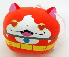 [중고] 키홀더 마스코트(캐릭터) 지바냥(하트 눈/입 열림) 마루코로린 봉제인형 [요괴 워치]