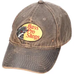 古着 90年代 Bass Pro Shops バスプロショップス レザーキャップ フリーサイズ相当 ヴィンテージ/gaa006286