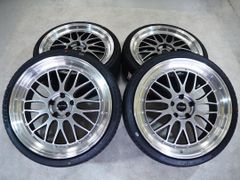 深リム メッシュ levanna V10-EX 20inch 8.5J 5H114.3+35 新品輸入タイヤ 245/35R20 アルファード ヴェルファイア 50系 エスティマ