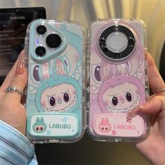 スマホケース　ラブブLabubu　鏡　ミラー　スタンド付き　iPhone対応　アイフォンケース　iPhone16pro/16promax/15/14/13/12/11　可愛いケース　海外限定　新品未使用　2タイプ選択可能 1P