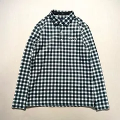 キャロウェイ チェックプリント裏起毛長袖シャツ ブラック ホワイト M