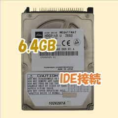 【ジャンク】TOSHIBA 2.5インチ HDD IDE(Ultra ATA) 6.4GB MK6411MAT