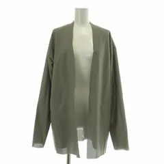 ユナイテッドトウキョウ UNITED TOKYO カーディガン 前開きトッパー 薄手 ストレッチ 無地 2 グレー /BB