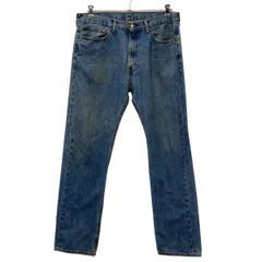 Levi's 505 デニムパンツ W36 インディゴブルー リーバイス ジップアップ ビッグサイズ メキシコ製 コットン100% ジーンズ 2509-609