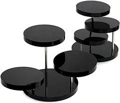 VICHE CATT アクセサリースタンド ピアススタンド ジュエリースタンド ディスプレイ アクリル製 3段 2個セット(ブラック)