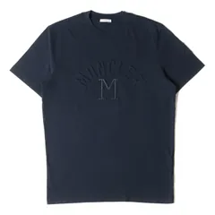 新品 MONCLER モンクレール Tシャツ サイズ:M 23SS エンボス ロゴ ナイロン ワッペン クルーネック SS TSHIRT I10918C00027 8390T ネイビー 紺 トップス カットソー 半袖のサムネイル