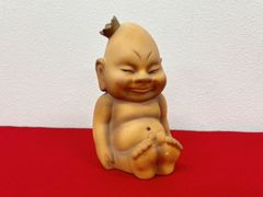 【na-00036】ビリケン　限定品　　陶器置物　2点　昭和　レトロおもちゃ　アンティーク