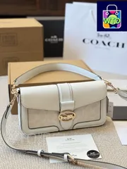 【今日特価】Coach Georgie Colorblock Rivet Messenger Bag - コーチ ジョージー カラーブロック リベット メッセンジャーバッグ～3way 多用性 × モダンなデザインと実用性兼ね備え～送料無料-WTO輸入1