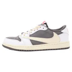 NIKE (ナイキ) ×TRAVIS SCOTT AIR JORDAN 1 LOW OG REVERSE MOCHAトラヴィススコット エアジョーダン1 ロー リバースモカ ローカットスニーカー US9 DM7866-162のサムネイル