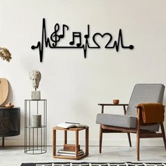 新品 Ekg音楽メタルウォールデコレーション - 音楽愛好家に捧げるリズムアート、ホーム＆イベント装飾に最適 kkkcef