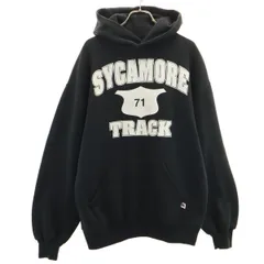 RUSSELL ATHLETIC ラッセルアスレチック 90s USA製 オールド 長袖 スウェットパーカー L ブラック 裏起毛 メンズ 古着