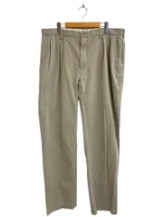 POLORALPH LAUREN (ポロラルフローレン) CLASSIC FIT PLEATED 2タック タック入り チノパン ボトム パンツ コットン100％ スリランカ製 38×34 ベージュ メンズ/004