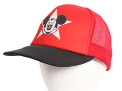 【お得なクーポン配布中!】 デッドストック 80s ディズニー ミッキーマウス プリント メッシュ ベースボール キャップ フリーサイズ 80年代 ヴィンテージ キャラクター