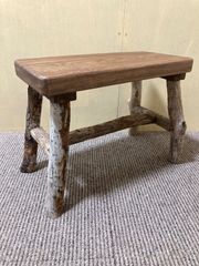 天然古木・流木　手作りブラウン飾り台