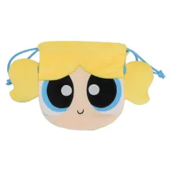 【メール便】パワーパフガールズ 巾着袋 ぬいぐるみ巾着 バブルス ティーズファクトリー フェイスポーチ 巾着ポーチ トラベルポーチ キャラクター グッズ 