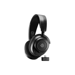 SteelSeries ワイヤレス ゲーミングヘッドセット ヘッドホン 軽量 ボイスチャット可能 ゲームとスマホを同時接続 Arctis Nova 7 無線 密閉型 Switch PC PS5 PS4 対応 AIノイズキャンセリング 空間オーディオ Hi-
