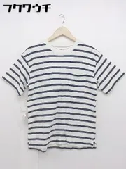 ◇ JOURNAL STANDARD relume ボーダー 半袖 Tシャツ カットソー サイズS ホワイト ネイビー レディース 【中古】 【1105170006223】