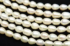淡水真珠パール ライス ホワイト 4～5mm １連（約35cm） パワーストーン 天然石 _R1922-4