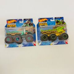 【新品】【未開封】ホットウィール　モンスタートラッカー　BigRigs MEGA-WREX CAGERATTLER 2個まとめ売り