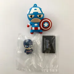 【まとめ売り】 マーベル MARVEL キャプテン・アメリカ ラバーマスコット キーホルダー コレキャラ フィギュア