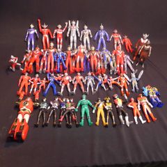 【ジャンク品】ソフビフィギュア ①ウルトラマン40体 ②特撮戦隊ヒーロー6体 ③仮面ライダー7体  mf218▲