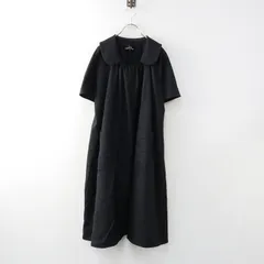 極美品 15SS コムデギャルソン 丸襟ロングワンピース フリル ブラック M フリルロングワンピース｜PETAL ONLINE（ペタルオンライン）