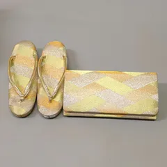 M837★美品★◆和装用　草履　バッグ2点セット◆