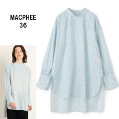 A0488【美品♪】MACPHEE　マカフィー　リバティープリント スタンドネックチュニックシャツ ¥23,100