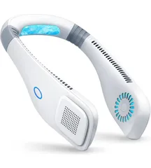 【急速冷却ネックファン】 首掛け扇風機 羽なし ネッククーラー 携帯扇風機 USB充電式 強力 物理的な冷却 風量3段階調節 2600mAh大容量バッテリー 長時間使用 遠足 スポーツ観戦 アウトドア 熱中症対策 父の日 母の日 誕生日 プレゼント