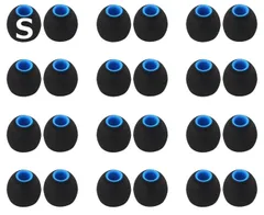 新品 Sサイズ24個入り 遮音性 重低音強化 2種類硬度のシリコンの組み合わせたハイブリッドイヤーピース Sony用 1000xm5用 1000xm4用 イヤーピース WI-C100用 内径ダイヤ約3.8㎜～4.5㎜カナル型イヤホン 交換用 A-Pcas イヤ