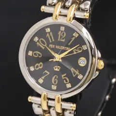 人気　PER VALENTINO　純金文字盤 天然ダイヤ 限定品　腕時計　美品 PERVALENTINO［ペレバレンチノ］30周年記念限定モデル天然ダイヤ