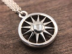 【管理番号119】 TIFFANY＆Co.  ティファニー SV925 太陽 サン ネックレス ダブルチェーン 2003 全長41.5㎝