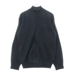 LACOSTE (ラコステ) バスケットニットジップアップニットセーター ブラック AH011Jのサムネイル