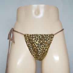 黒猫ふんどし　男性用　カップタイプ　ストリングモデル