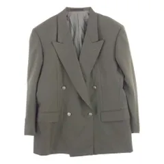 YVES SAINT LAURENT イヴサンローラン ジャケット ネーム刺繍入り ダブル テーラード ジャケット 160 C94-W84-T165 AB4【中古】のサムネイル