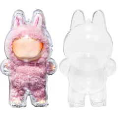 紛失防止（立ち姿） 汚れ 落下 アクリルディスプレイケース 薄型軽量 収納＆保護用 便利に携帯 立ち姿＆お座り姿対応 透明 透明 ケース ケース ラブブ クリアカバー に適合する LABUBU