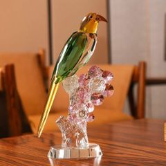 高級 彫刻クリスタルバード 輸入雑貨 クリスタル素材 サン