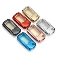 キーカバー 車 フォルクスワーゲン メタリック TPU製 全6色 送料無料 キーケース メッキ VW Volkswagen ビートル ゴルフ など 専用設計 スマートキー キーホルダー【カー用品のお店BeeTech】車用品 カーアクセサリー おしゃれ 女性