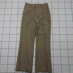 ◇ Θ グリーンレーベル リラクシング シンプル系 スラックスパンツ サイズ36 ブラウン系 レディース E  【1509100032755】