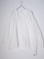 MUSE de Deuxieme Classeミューズ ドゥ ドゥーズィエムクラス 2024SS SMOCK ギャザー プルオーバー(ブラウス)新品【フリー】【LTSA78596】